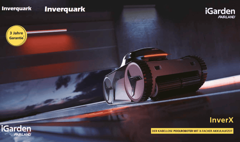 Inver 6h Poolroboter für effiziente Poolreinigung, langlebig und kabellos.