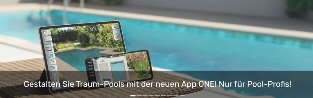 Gesteuerte Poolplanung für individuelle Schwimmbäder.