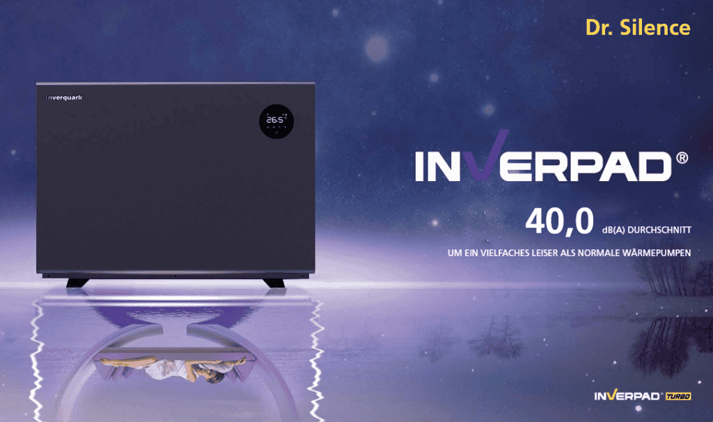 Wärmepumpe Mr. Silence 30 17 kW für effiziente Poolheizung, leise und umweltfreundlich.