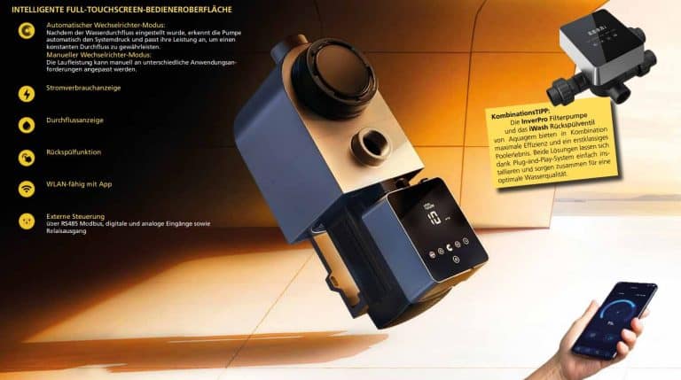 Automatischer Poolregler für effiziente Wassersteuerung und Komfort.