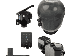 Filterkesse, Filterpumpe, 6-Wegeventil, Salzanlage